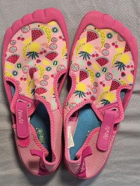Newtz Pink Fruit-Pattern Kids Water Shoes